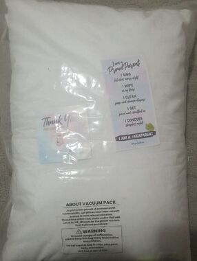 White Home Bedding Pillow - Unscented Plush Comfort